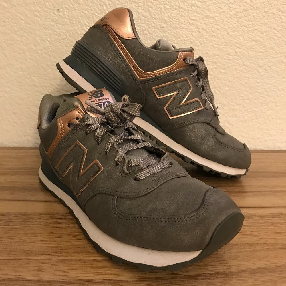 Size 8 - New Balance 574 Precious Metals Womens Shoes